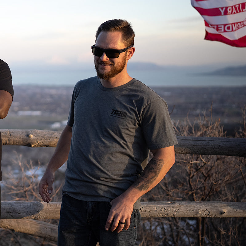 Honorable Values Flag T-Shirt – Support God, Family, Freedom, Military & First Responders - USA Made